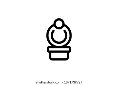 Icono de contorno de subasta - Anillo
