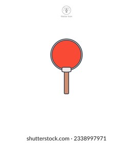 Auction Paddle icon symbol vector illustration isolated on white background