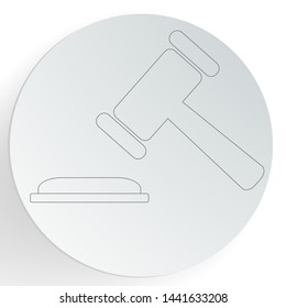 Auction sign icon. Vector illustration.