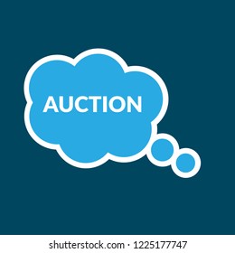 auction sign,label. auction speech bubble. auction  tag sign,banner