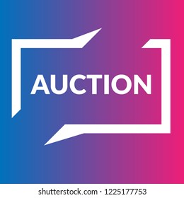 auction sign,label. auction speech bubble. auction  tag sign,banner