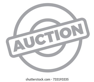 AUCTION sticker. Authentic design graphic stamp. Original series.