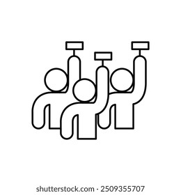 auction symbol thin outline icon vector design good for web or mobile app