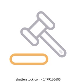 auction thin line vector icon