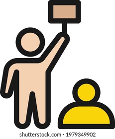 auction vector color line icon