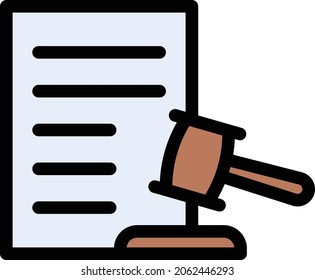 auction vector colour line icon