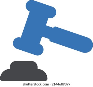 icono de color de glifo vector de subasta