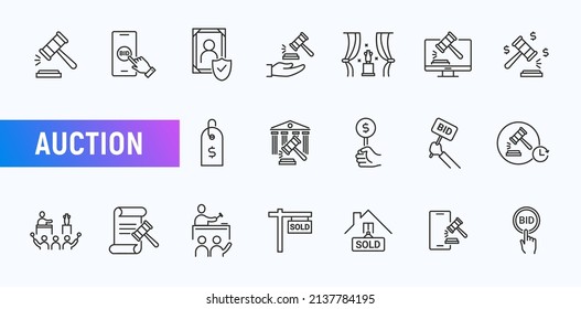 Auction vector icon hammer sell document judge illustration price deal. Bid auction vector tender justice sale commercial concept