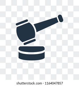 Auction vector icon isolated on transparent background, Auction logo concept