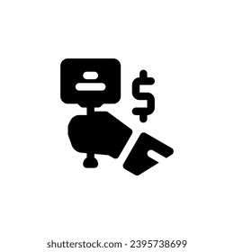 auction vector icon. real estate icon solid style. perfect use for logo, presentation, website, and more. simple modern icon design glyph style