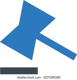 ilustración vectorial de subasta aislada en un fondo transparente. iconos vectoriales de glifo para el concepto o gráficos web.