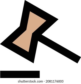 auction vector illustration isolated on a transparent background. storke vector icons for concept or web graphics.
