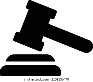 Ilustración del vector de subasta en un fondo transparente.Símbolos de calidad premium.Icono vector glifos para el diseño de concepto y gráfico. 