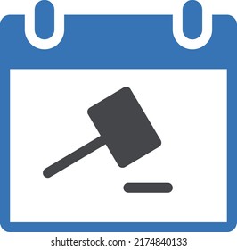 Auction Vector illustration on a transparent background.Premium quality symbols.Glyphs vector icon for concept and graphic design.
