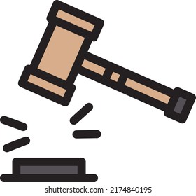 auction Vector illustration on a transparent background.Premium quality symmbols.Stroke vector icon for concept and graphic design.