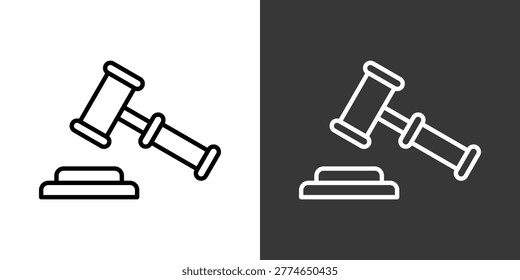 Auction White And Black Icon Set Collection Pack Vector Illustration
