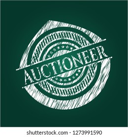 Auctioneer chalk emblem