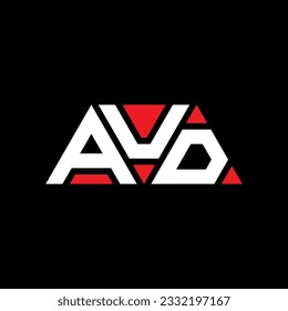 AUD triangle letter logo design with triangle shape. AUD triangle logo design monogram. AUD triangle vector logo template with red color. AUD triangular logo Simple, Elegant, and Luxurious design.