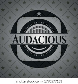 Audacious dark emblem. Vector Illustration. Detailed. 