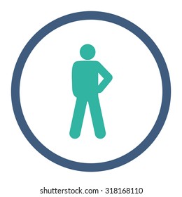 Audacity vector icon. This rounded flat symbol is drawn with cobalt and cyan colors on a white background.