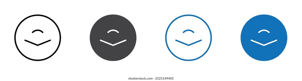 Audible icon Isolated on white background vector set
