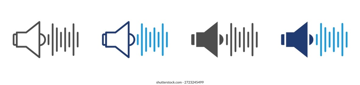 Conjunto de iconos audibles Estilo múltiple