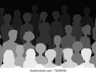 movie theater audience silhouette