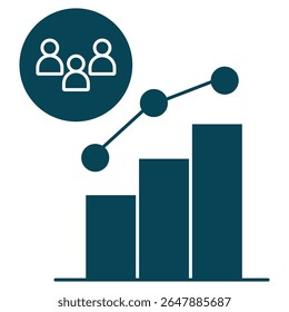  Audience Analytics icon, Unlocking Insights Understanding Your Audience Through Analytics, Data-Driven Engagement Mastering Audience Behavior for Better Results, vector