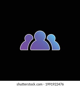 Audience blue gradient vector icon