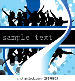 audience cheering success; background vector
