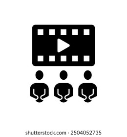 audience concept line icon. Simple element illustration.audience concept outline symbol design.