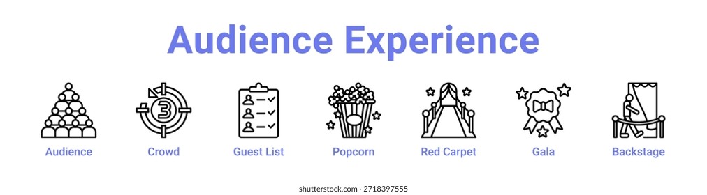 - Anuncio y colección del icono de la experiencia de la audiencia