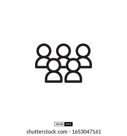 audience icon, design inspiration vector template for interface and any purpose
