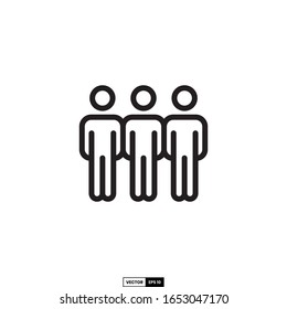 icono de audiencia, plantilla vectorial de inspiración de diseño para interfaz y cualquier propósito
