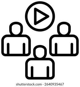 Audience Icon Element for Design