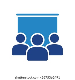 Audience Icon Mini Illustration Icon. Use For Modern Concept, Print, Ui, Ux Kit, Web And App Development. Vector Related To Office, Education, Examination And More