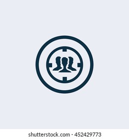 Audience icon, audience targeting