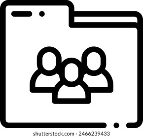audience icon. Thin Linear Style Design Isolated On White Background