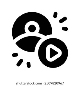 Icono del glifo del Vector para su Sitio web, móvil, presentación y diseño del logotipo.