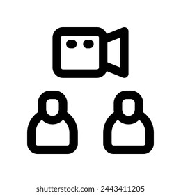 audience icon. vector line icon for your website, mobile, presentation, and logo design.