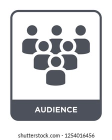 audience icon vector on white background, audience trendy filled icons from Hockey collection, audience simple element illustration