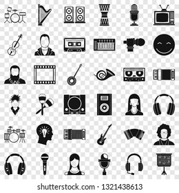 Audience icons set. Simple style of 36 audience vector icons for web for any design