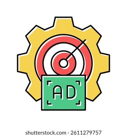 audience intelligence color icon vector. audience intelligence sign. isolated symbol illustration