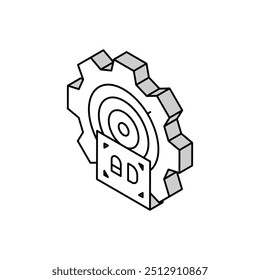 audience intelligence isometric icon vector. audience intelligence sign. isolated symbol illustration