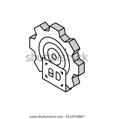 audience intelligence isometric icon vector. audience intelligence sign. isolated symbol illustration