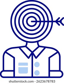 Design de ícone de vetor de linha de audiência