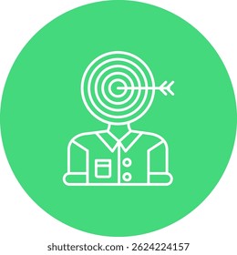 Línea de audiencia Vector Diseño de iconos