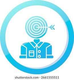 Design de ícone de vetor de linha de audiência