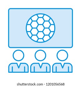 audience   screen  soccer 
