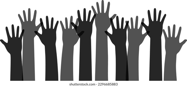 Ilustración de Silhouette para la audiencia: Vector